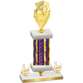 Premium Single Purple Glacier Third Place Pickleball Trophy