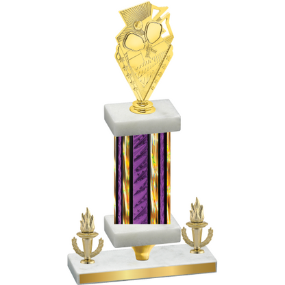 Premium Single Purple Glacier Victory Pickleball Trophy