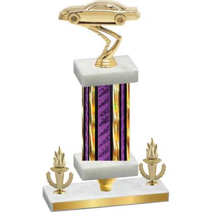 Premium Single Purple Glacier Victory Cars Trophy