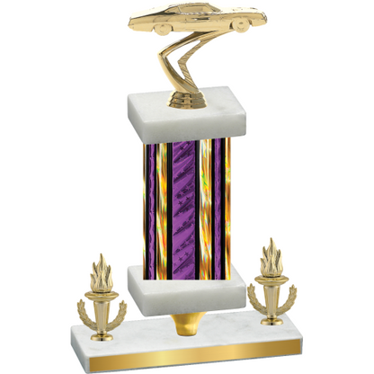 Premium Single Purple Glacier Victory Cars Trophy