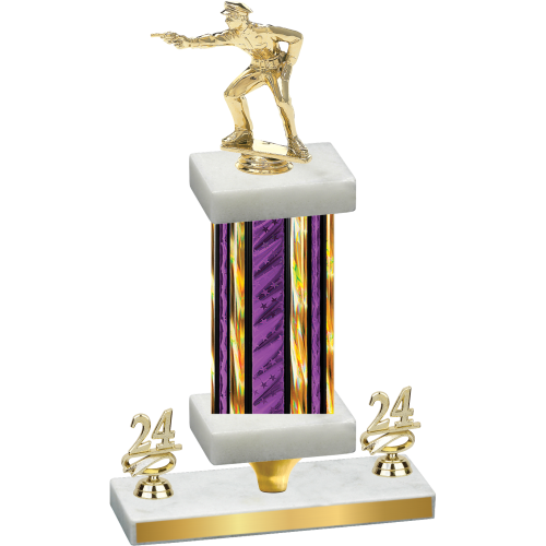 Premium Single Purple Glacier Year Shooter Trophy