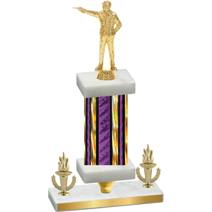 Premium Single Purple Glacier Victory Shooter Trophy