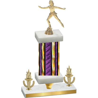 Premium Single Purple Glacier Victory Skater Trophy