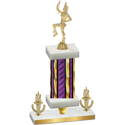 Premium Single Purple Glacier Victory Majorette Trophy