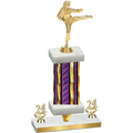 Premium Single Purple Glacier Year Karate Trophy