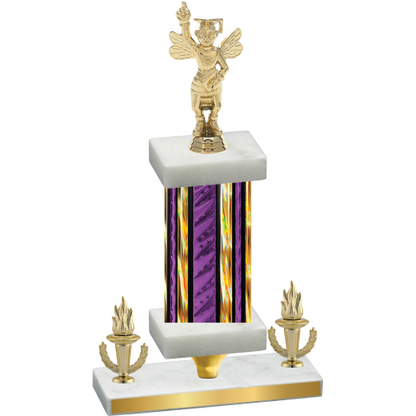 Premium Single Purple Glacier Victory Academics Trophy