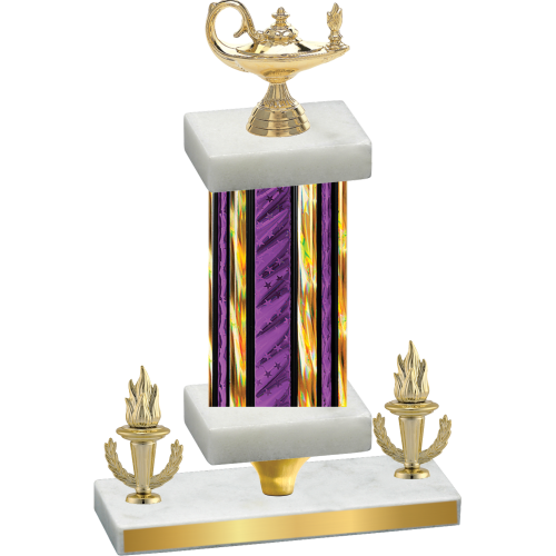 Premium Single Purple Glacier Victory Academics Trophy