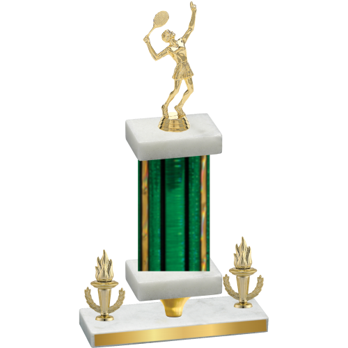 Premium Single Green Glacier Victory Tennis Trophy