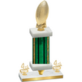 Premium Single Green Glacier Fourth Place Football Trophy