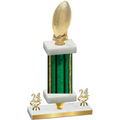 Premium Single Green Glacier Year Football Trophy