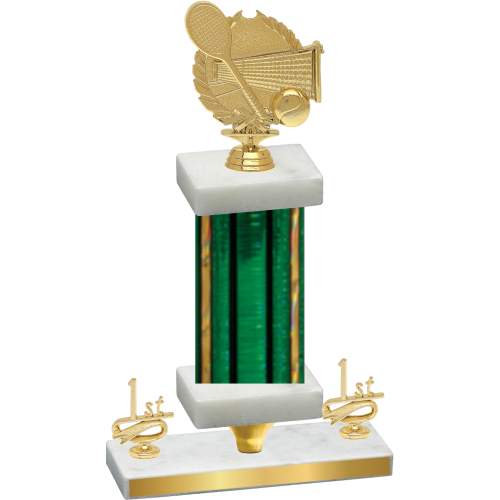 Premium Single Green Glacier First Place Tennis Trophy