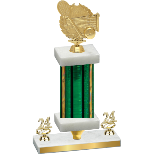 Premium Single Green Glacier Year Tennis Trophy