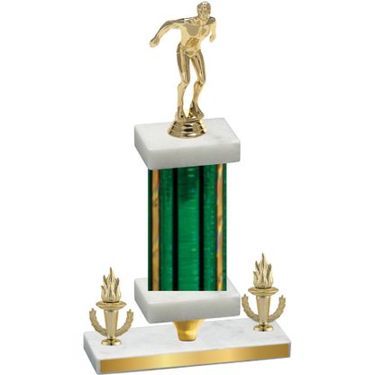 Premium Single Green Glacier Victory Swimming Trophy