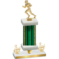 Premium Single Green Glacier Third Place Football Trophy