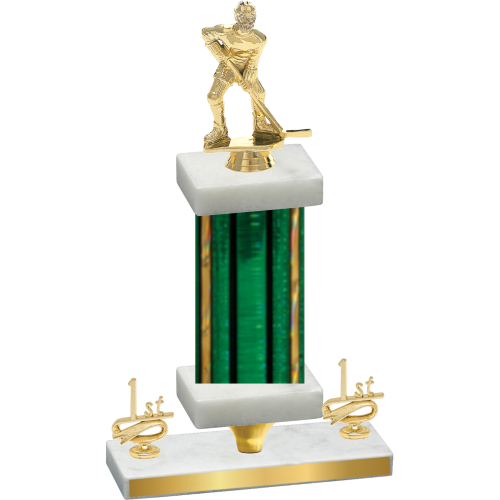 Premium Single Green Glacier First Place Hockey Trophy