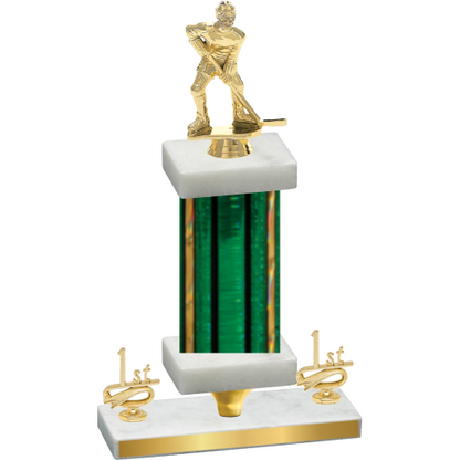 Premium Single Green Glacier First Place Hockey Trophy