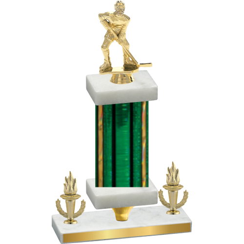 Premium Single Green Glacier Victory Hockey Trophy