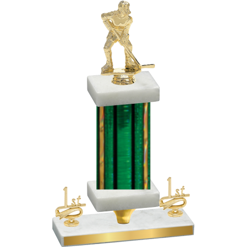 Premium Single Green Glacier First Place Hockey Trophy