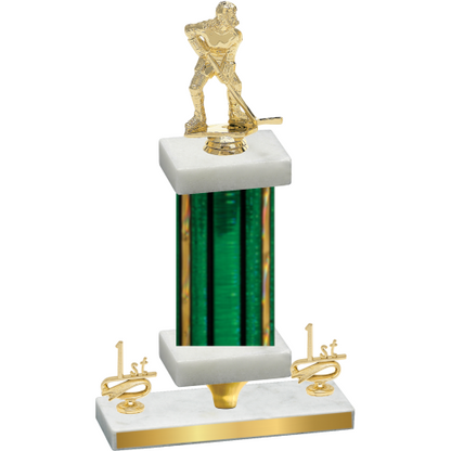 Premium Single Green Glacier First Place Hockey Trophy