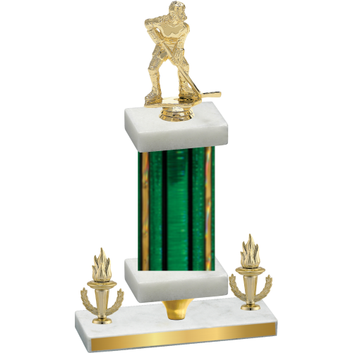 Premium Single Green Glacier Victory Hockey Trophy