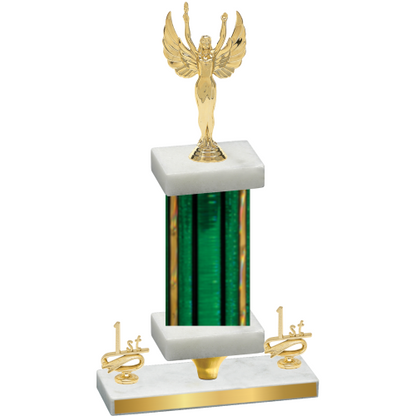 Premium Single Green Glacier First Place Victory Trophy