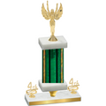 Premium Single Green Glacier Fourth Place Victory Trophy