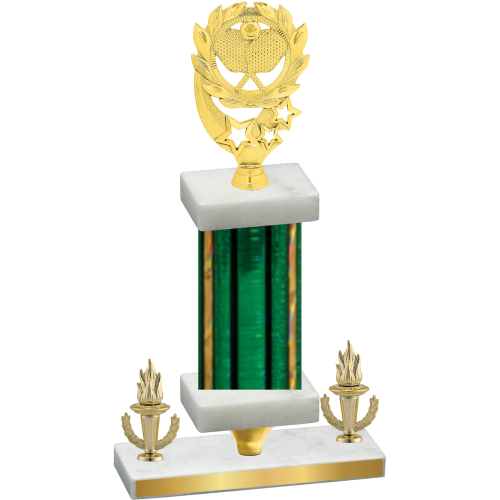 Premium Single Green Glacier Victory Pickleball Trophy