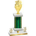 Premium Single Green Glacier Year Pickleball Trophy