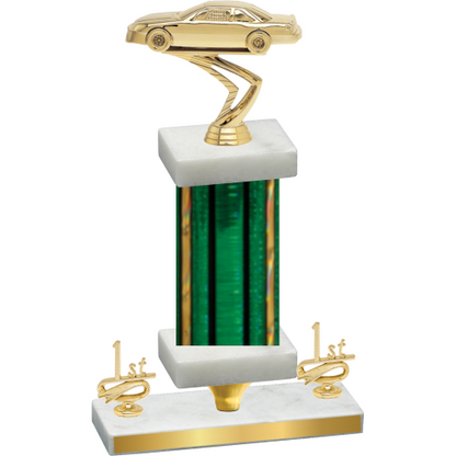 Premium Single Green Glacier First Place Cars Trophy