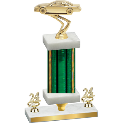 Premium Single Green Glacier Year Cars Trophy