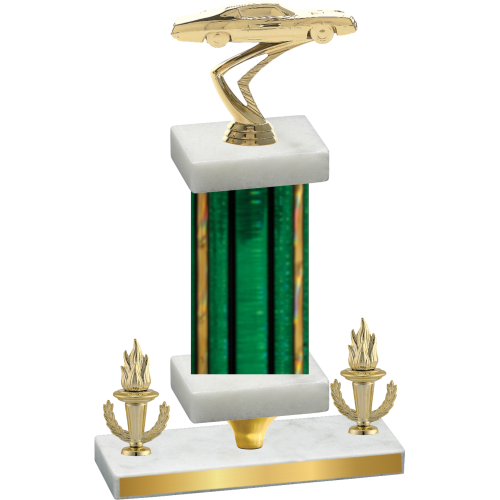 Premium Single Green Glacier Victory Cars Trophy