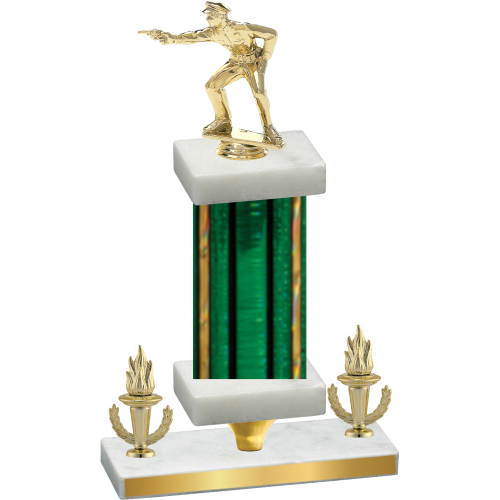 Premium Single Green Glacier Victory Shooter Trophy