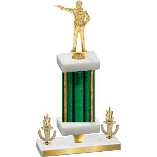 Premium Single Green Glacier Victory Shooter Trophy