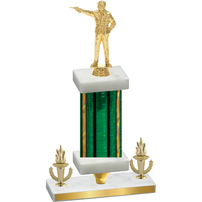 Premium Single Green Glacier Victory Shooter Trophy