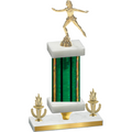 Premium Single Green Glacier Victory Skater Trophy