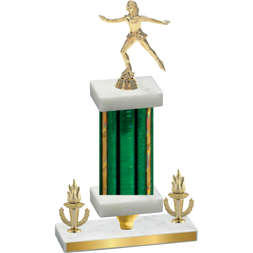Premium Single Green Glacier Victory Skater Trophy