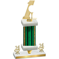 Premium Single Green Glacier Year Golf Trophy