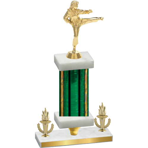 Premium Single Green Glacier Victory Karate Trophy