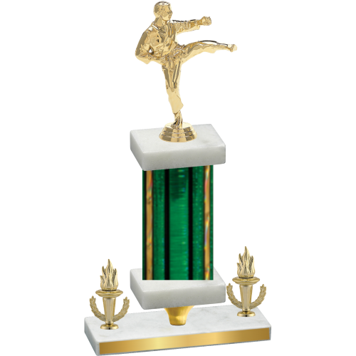 Premium Single Green Glacier Victory Karate Trophy