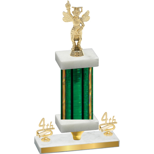 Premium Single Green Glacier Fourth Place Academics Trophy