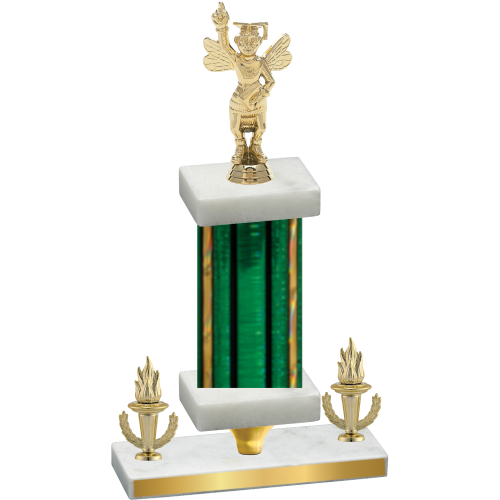 Premium Single Green Glacier Victory Academics Trophy