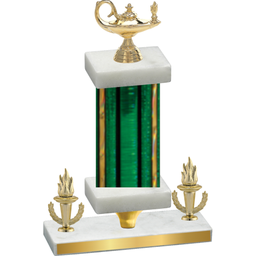 Premium Single Green Glacier Victory Academics Trophy