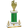 Premium Single Green Carbon Fiber Victory Rugby Trophy