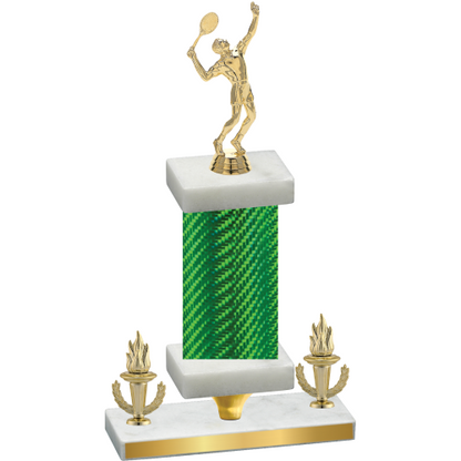 Premium Single Green Carbon Fiber Victory Tennis Trophy