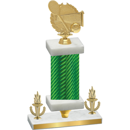 Premium Single Green Carbon Fiber Victory Tennis Trophy