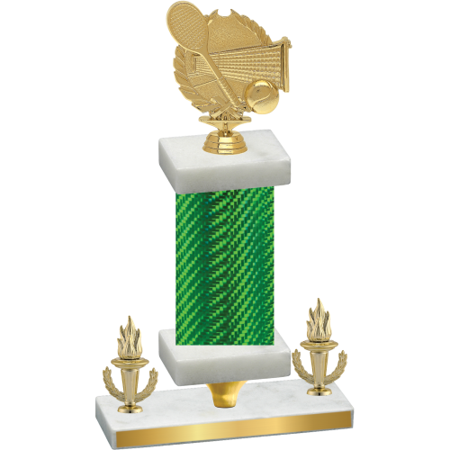 Premium Single Green Carbon Fiber Victory Tennis Trophy