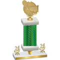 Premium Single Green Carbon Fiber Year Tennis Trophy