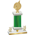 Premium Single Green Carbon Fiber Year Volleyball Trophy