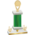 Premium Single Green Carbon Fiber Third Place Insert Trophy