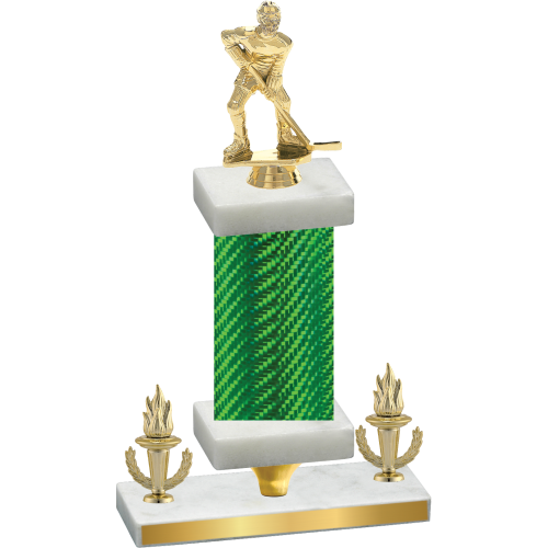 Premium Single Green Carbon Fiber Victory Hockey Trophy